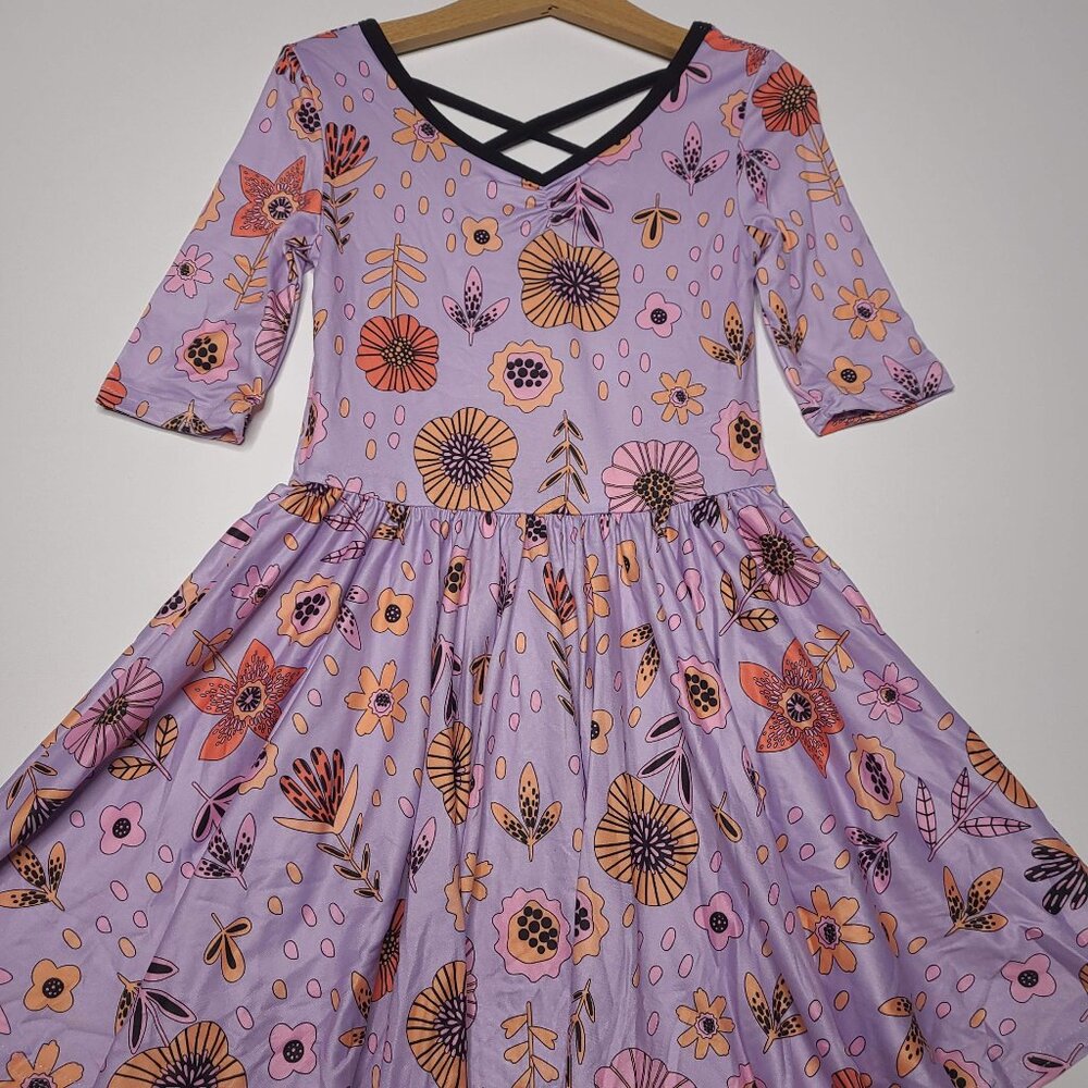 DotDotSmile Size 5/6 Ballerina Dress - NWT Purple Floral Print